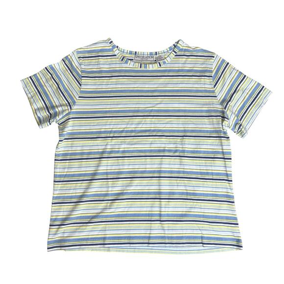 Speculation Petite Women’s Short Sleeve Striped Shirt PXL Lot of 2 - Picture 2 of 10